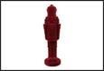 SOLDATINO PVC/VELLUTO BORDEAUX 15,24X15,24X52CM
