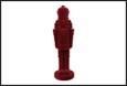 SOLDATINO PVC/VELLUTO BORDEAUX 15,24X15,24X52CM