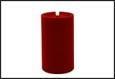 CANDELA LED VELLUTO D.7,5XH.12,5 ROSSO