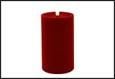 CANDELA LED VELLUTO D.7,5XH.12,5 ROSSO