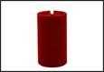 CANDELA LED VELLUTO D.7,5XH.12,5 ROSSO