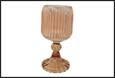 PORTACANDELE SIERRA VETRO BEIGE 8X8X16,1CM