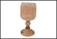 PORTACANDELE SIERRA VETRO BEIGE 8X8X16,1CM