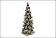 ALBERO NATALE LUKE VETRO MARRONE 13,3X13,3X30,5CM