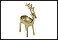 CIOTOLA RENNA METALLO/NICKEL ORO L29B10H18CM