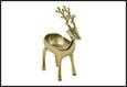 CIOTOLA RENNA METALLO/NICKEL ORO L29B10H18CM