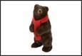 ORSO ROELOVE MARRONE TESSUTO 19X18X42CM