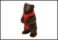ORSO ROELOVE MARRONE TESSUTO 19X18X42CM