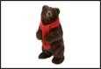ORSO ROELOVE MARRONE TESSUTO 19X18X42CM