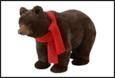 ORSO ROELOVE MARRONE TESSUTO 58X23X37CM