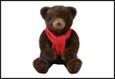 ORSO ROELOVE MARRONE TESSUTO 31X27X36CM