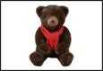 ORSO ROELOVE MARRONE TESSUTO 31X27X36CM