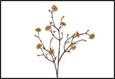 RAMO FIORI VIBURNUM 15X15X97CM PVC/TESSUTO