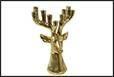 PORTACANDELE RENNA ORO PE 30X18,5X45CM