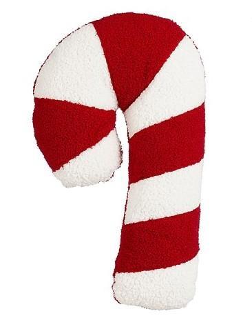CUSCINO ROSSO BASTONCINO DI ZUCCHERO 27X11XH45 CM