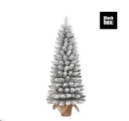 ALBERO NATALE MINI GERLOS INNEVATO C/BASE JUTA H.90XD.41CM