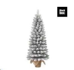 ALBERO NATALE MINI GERLOS INNEVATO C/BASE JUTA H.90XD.41CM