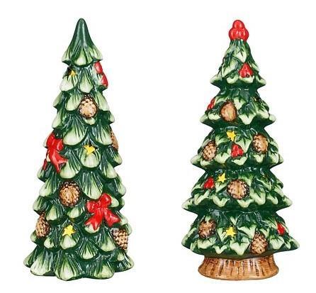 DECORAZIONE ALBERO VERDE RESINA A BATTERIE 2 MOD ASS. H23XD1