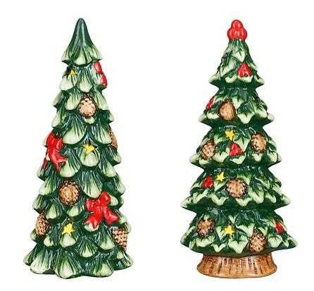DECORAZIONE ALBERO VERDE RESINA A BATTERIE 2 MOD ASS. H23XD1