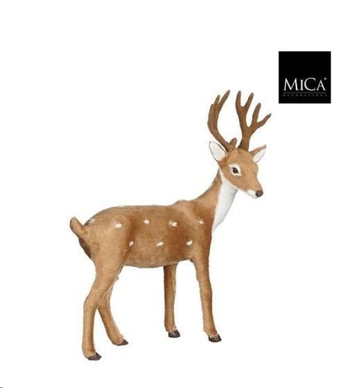 DECORAZIONE RENNA MARRONE IN PVC 21XW9XH27 CM