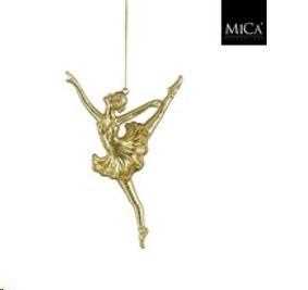 PENDENTE BALLERINA ORO PVC 15,5X9XH2 CM