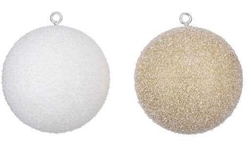 PALLINA PVC 2 MOD. ASSORTITI ORO/BIANCO D20CM