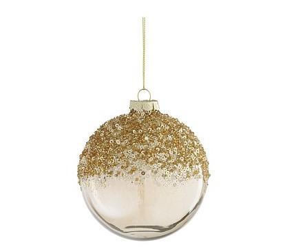 PALLINA VETRO CHAMPAGNE D10 CM