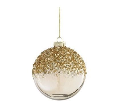 PALLINA VETRO CHAMPAGNE D10 CM