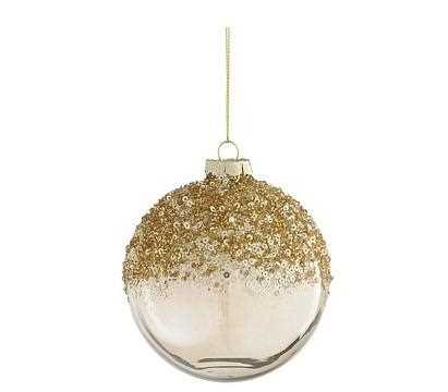 PALLINA VETRO CHAMPAGNE D10 CM