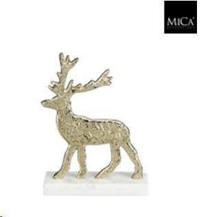 DECORAZIONE CERVO CHAMPAGNE 16X6XH23 CM