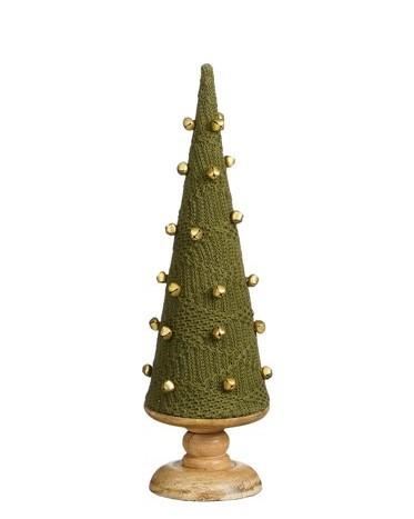 ALBERO DECORATIVO VERDE IN LEGNO FSC 100% H40XD11 CM
