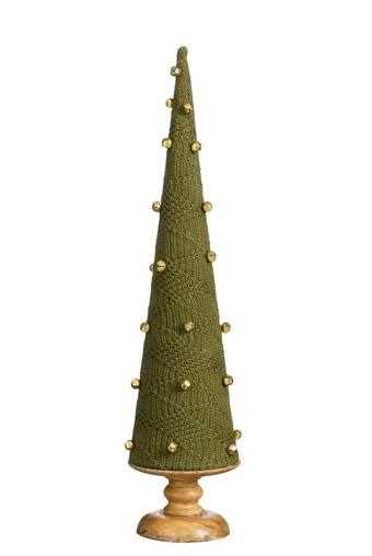 ALBERO DECORATIVO VERDE IN LEGNO FSC 100% H56XD13 CM