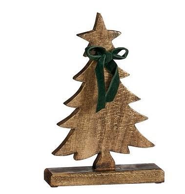 ALBERO DECORATIVO MARRONE IN LEGNO FSC 100% 21X6XH31 CM