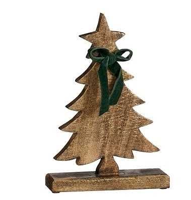 ALBERO DECORATIVO MARRONE IN LEGNO FSC 100% 21X6XH31 CM