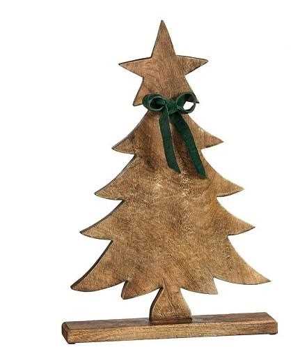 ALBERO DECORATIVO MARRONE IN LEGNO FSC 100% 36X7XH53 CM