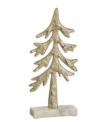 ALBERO DECORATIVO CHAMPAGNE ALLUM. 14X5XH31 CM
