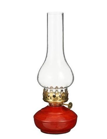LAMPADA A OLIO ROSSA METALLO P/TEALIGHT H27XD10 CM