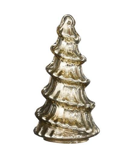 ALBERO DECORATIVO ORO IN VETRO H25XD13 CM