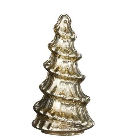 ALBERO DECORATIVO ORO IN VETRO H25XD13 CM