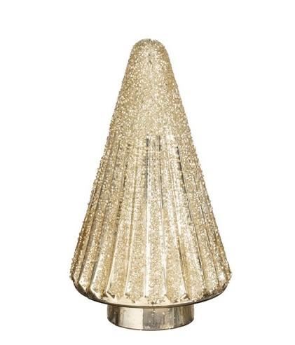 ALBERO DECORATIVO CHAMPAGNE IN VETRO H20XD10 CM