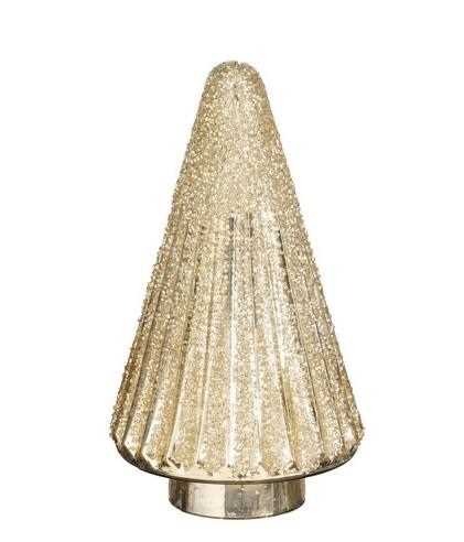ALBERO DECORATIVO CHAMPAGNE IN VETRO H20XD10 CM