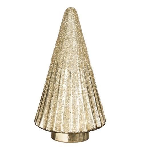 ALBERO DECORATIVO CHAMPAGNE IN VETRO H25XD12 CM
