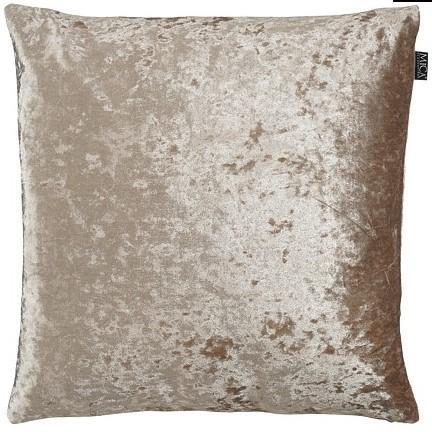 CUSCINO VELLUTO PE MARRONE 45X45XH16 CM