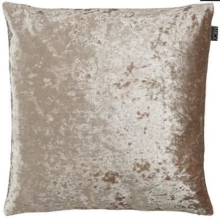 CUSCINO VELLUTO PE MARRONE 45X45XH16 CM