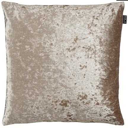 CUSCINO VELLUTO PE MARRONE 45X45XH16 CM