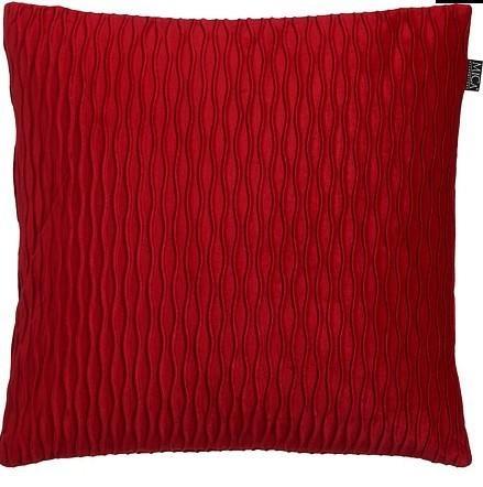CUSCINO FACETTO VELLUTO PE ROSSO 45X45XH16 CM