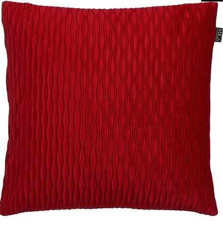 CUSCINO FACETTO VELLUTO PE ROSSO 45X45XH16 CM