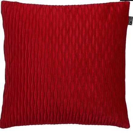 CUSCINO FACETTO VELLUTO PE ROSSO 45X45XH16 CM