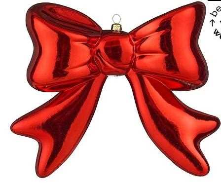 DECORO FIOCCO ROSSO PSR 20X6XH20 CM