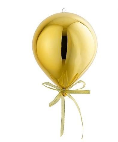 DECORO PALLONCINO ORO PSR D15 CM